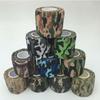 1PC/3PCS Outdoor Camouflage Tape Wrap Self-Adhesive Telescopic Multifunctional Non-Woven Stretch Bandage Tape Accessories For Camping Hunting