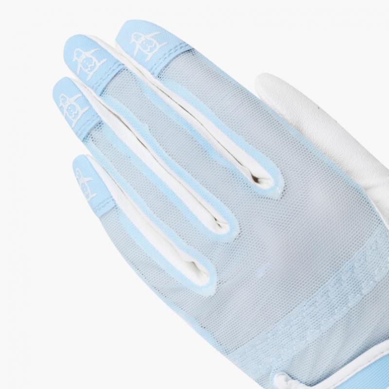 Munsingwear Women Mesh Gloves Light Blue Mr122lgl31
