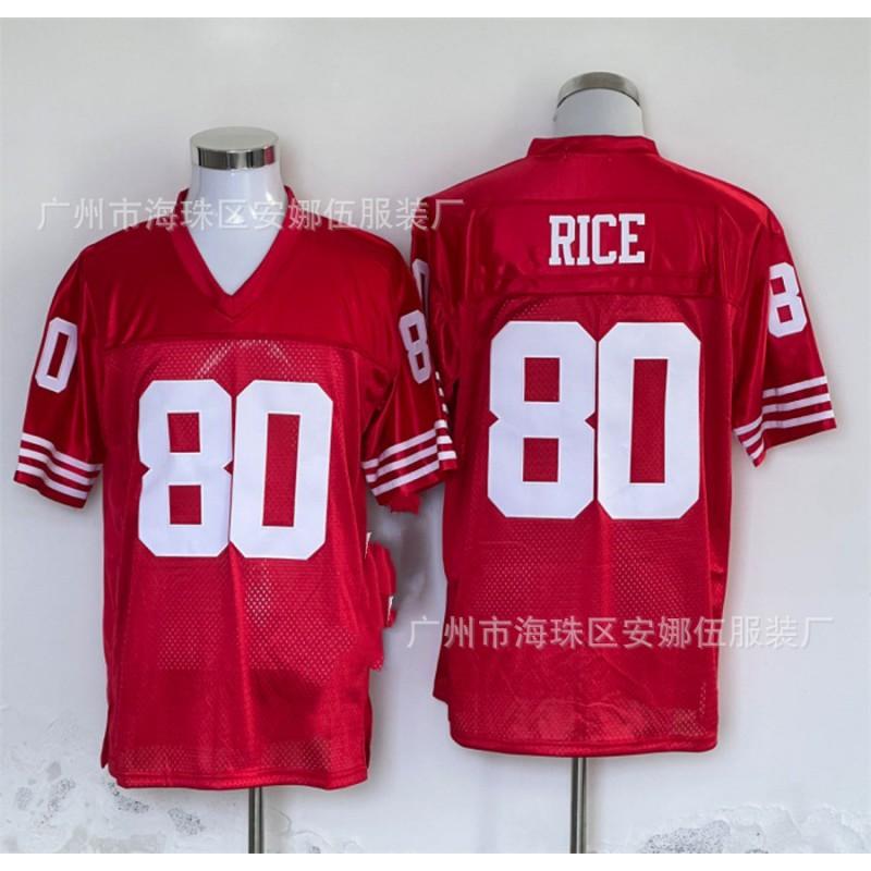 San Francisco 49ers Retro Football Jersey Embroidered Mens Womens Sports Uniform 80 87 21 Number
