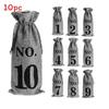 Red Wine Bottle Packaging Bag With Durable Canvas Material For Gift Wrapping And Storage
