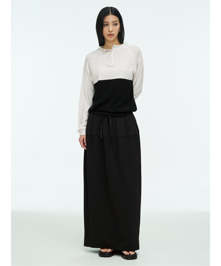 Anggae Balloon Skirt Black