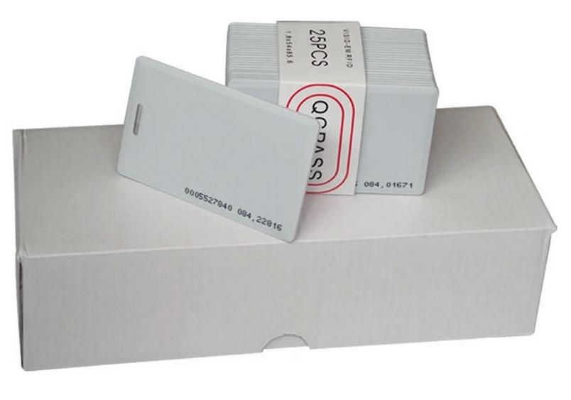 TK4100 RFID Thick White ID Access Control and Attendance Card 80
