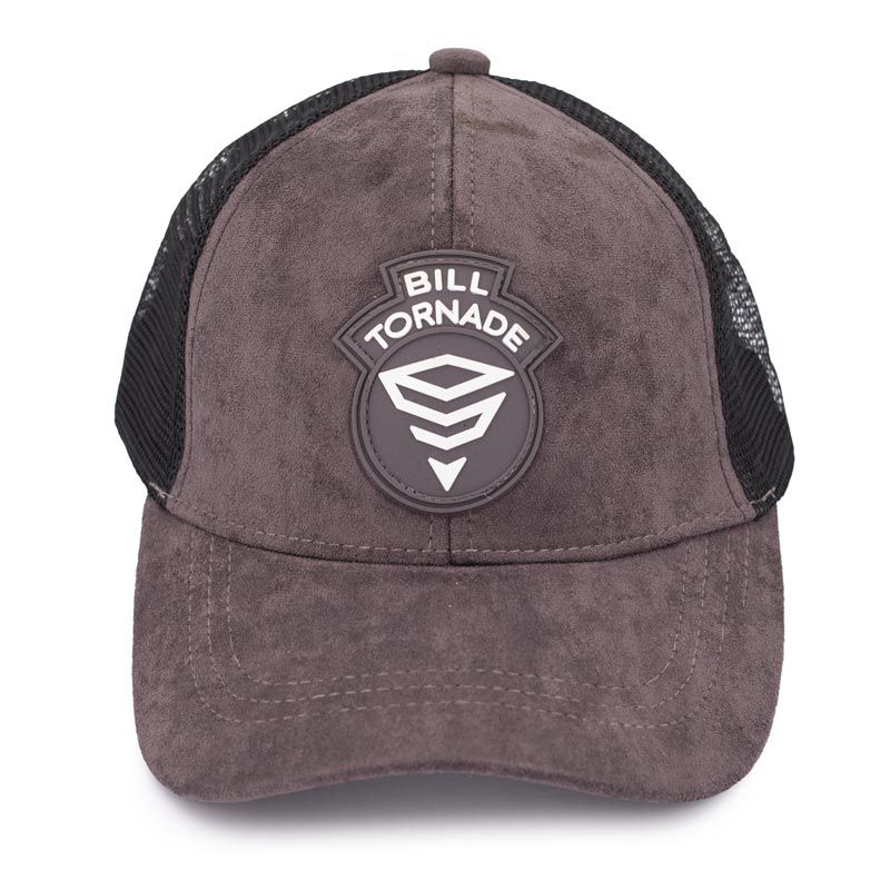 

Кепка из двух материалов с вышитым логотипом коричневого цвета 18413 Mixed BILL TORNADE