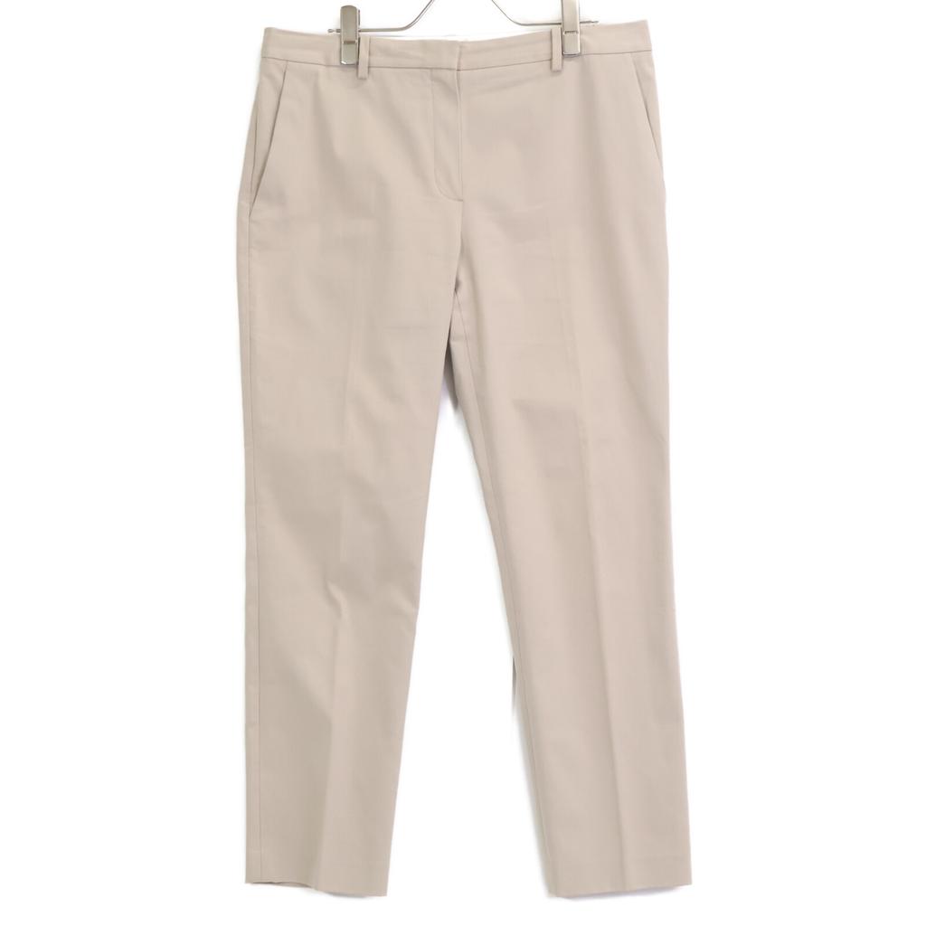 Theory 2011 Beige Stretch Canvas Treeca GZ Pants Bottoms 10 beigeUsed