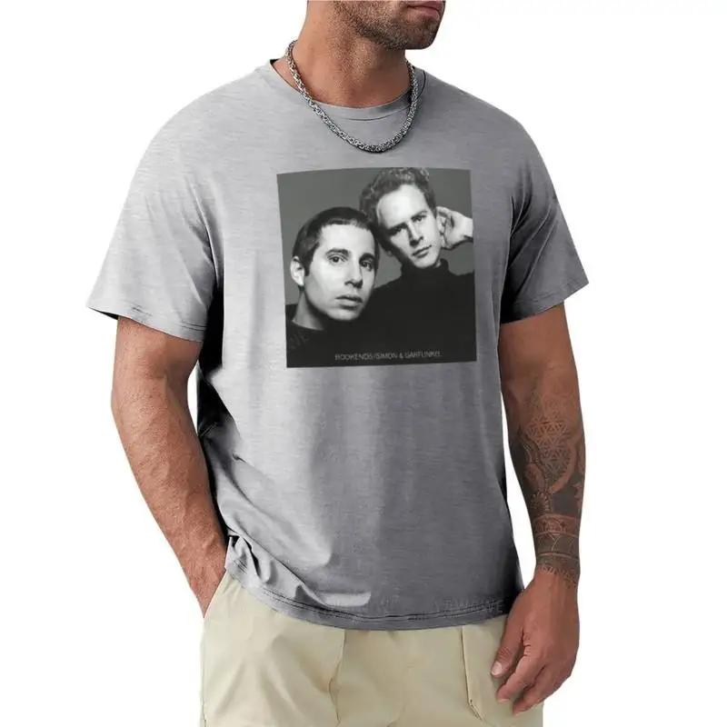 black tshirt men Simon and Garfunkel Bookends TShirt black t shirts crew neck t shirt men clothings cotton mens tshirts 4XL