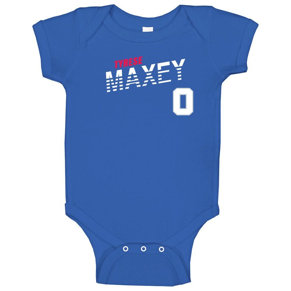 

Tyrese Maxey 0 Favorite Player Philadelphia Basketball Fan Baby One Piece M
