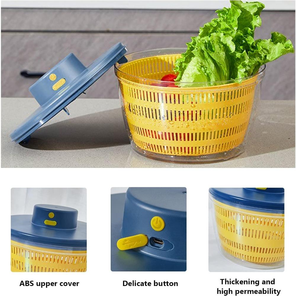 Cestello di scarico elettrico Essiccatore per verdure Essiccatore elettrico per pulizia rapida Separatore di frutta e verdura Scarico Centrifuga per insalata