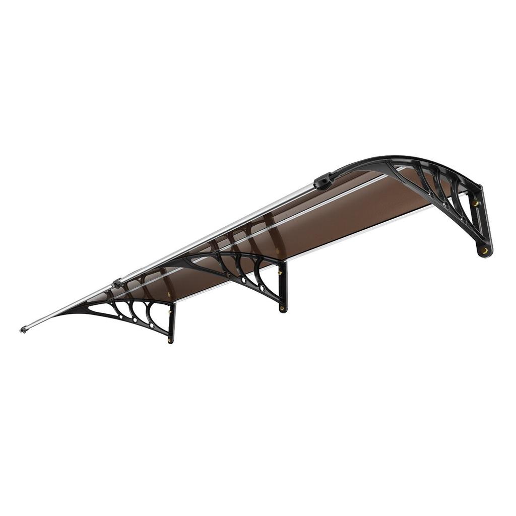 Window Door Awning Canopy 80" X 40", UPF 50+ Polycarbonate Entry Door Outdoor Window Awning Exterior, Front Door Overhang Awning for Sun Shutter, UV,