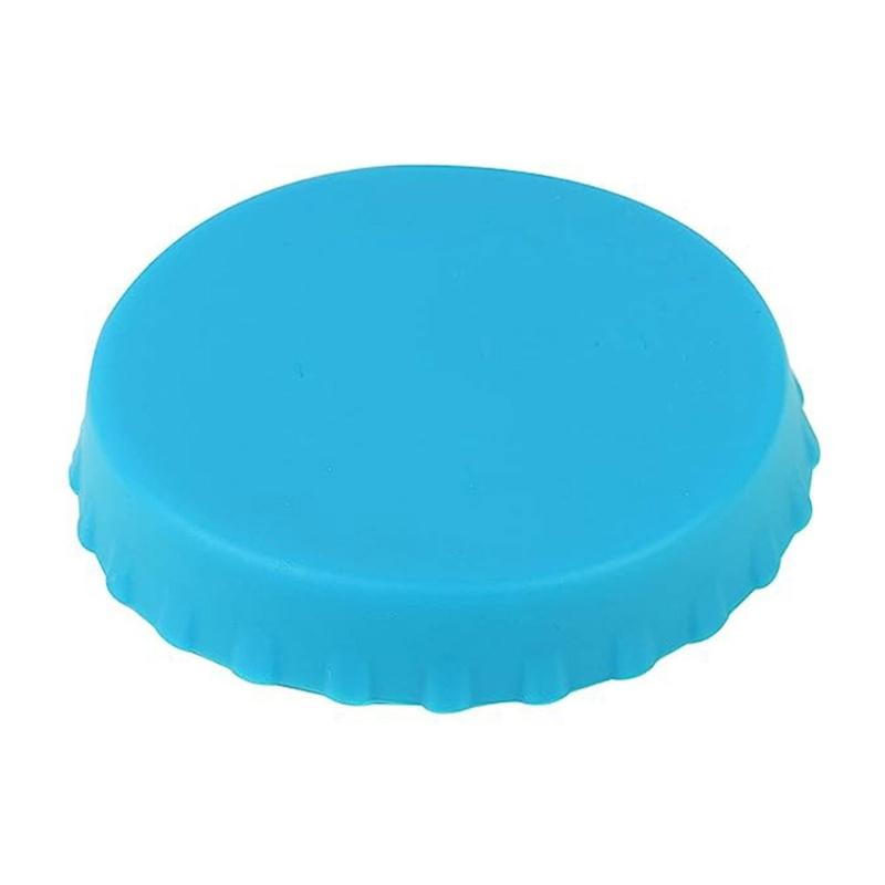 Set of 6 Silicone Beverage Can Lids Beer Can Caps Covers Portable Drink Sealers Assorted Color Lid Protectors Tool