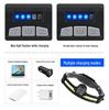 USB Rechargeable Dual Light Source Waterproof Headlamp for Night Fishing