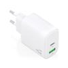 GaN Wall Charger Aisens A110-0971- 1xUSB Type-C- 1xUSB- 45W- White