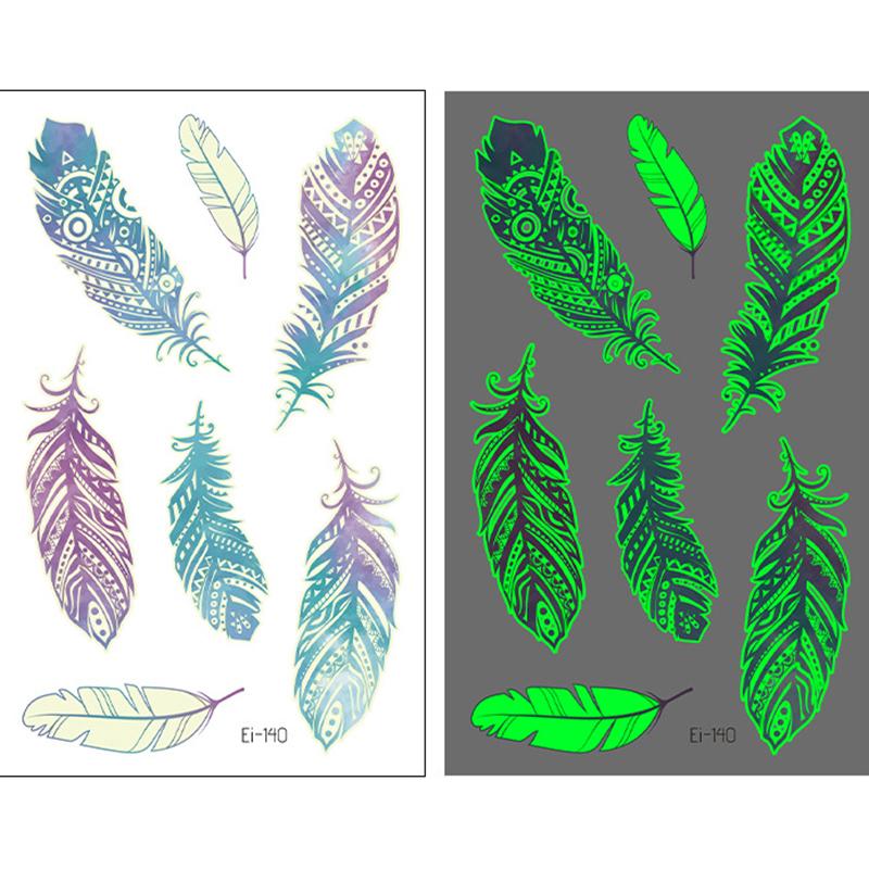 

[Боди-арт татуировка] Детская мультяшная светящаяся наклейка Водонепроницаемая детская мультяшная светящаяся наклейка для часов с татуировкой s120*75 мм Ei140