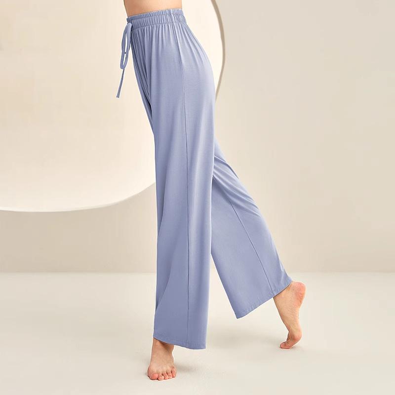 

Студент-художник Современный танец Повседневные брюки широкие от бедра Женские Взрослые Танцевальные Свободные Форма для китайского классического танца Практика Танцевальная одежда L синий