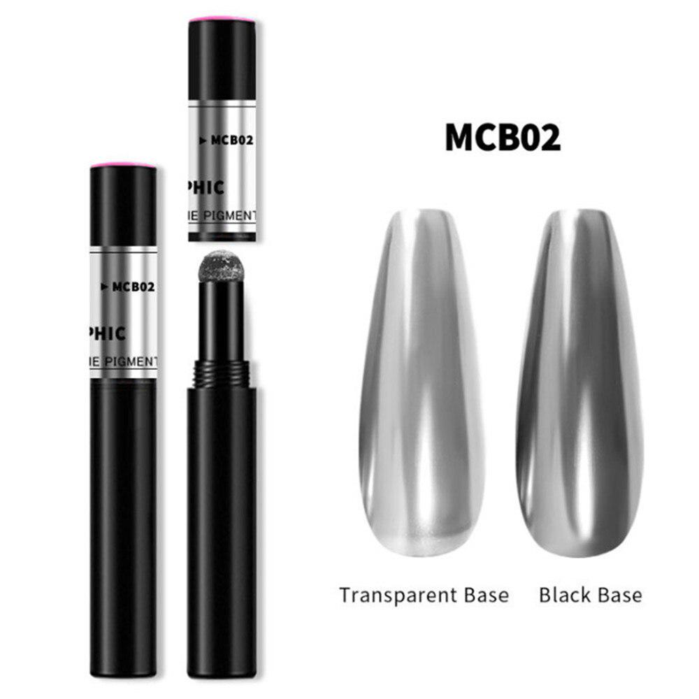 10 Colors Air Cushion Magic Powder Pen Makeup UV Gel Chrome Holographic Mirror Effect Metal Powders Nail Art Laqcuer Manicure