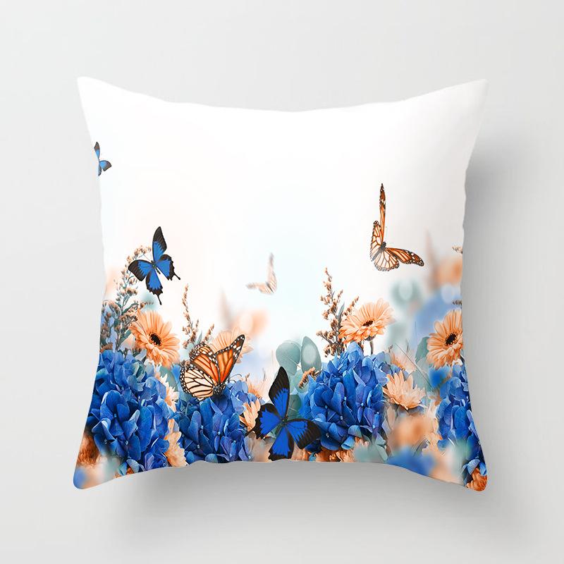 New Butterfly Flower Series Pillowcase Home Sofa Decoration Pillow Cushion Cover Wedding