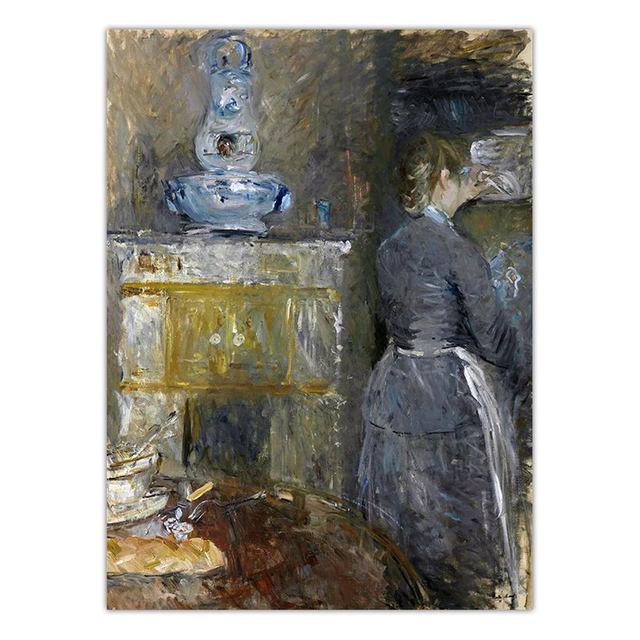 Oil Painting On Canvas Vintage Home Decoration Print Art Wall Pictures Poster Printings Paintings A Woman with An No Frame