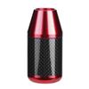 Universal Carbon Fiber Automatic Wave Stick Head Shift Knob Modification Accessory(Red)