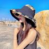 Outdoor sun protection hat Travel sun hat Women's summer face cover Large brim Sun hat Foldable mother Thin bucket hat