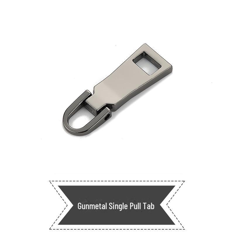 Tool-Free Removable and Replaceable Luggage Wallet Zipper Puller Pendant