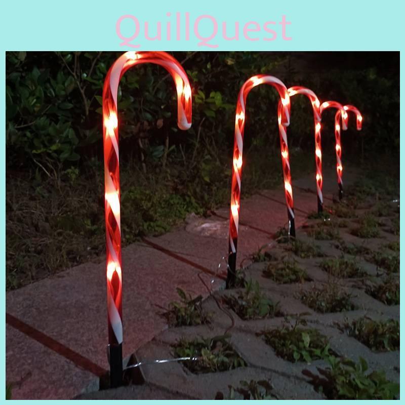 Christmas Led Candy Cane Landscape Light For Garden And Driveway Decor