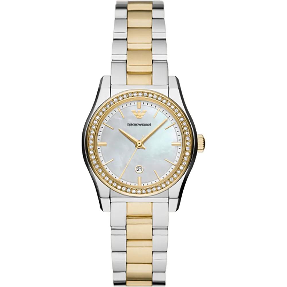 

Emporio Armani Federica Silver Two-Tone Stainless Steel Ladies Quartz Watch AR11559 серебряный