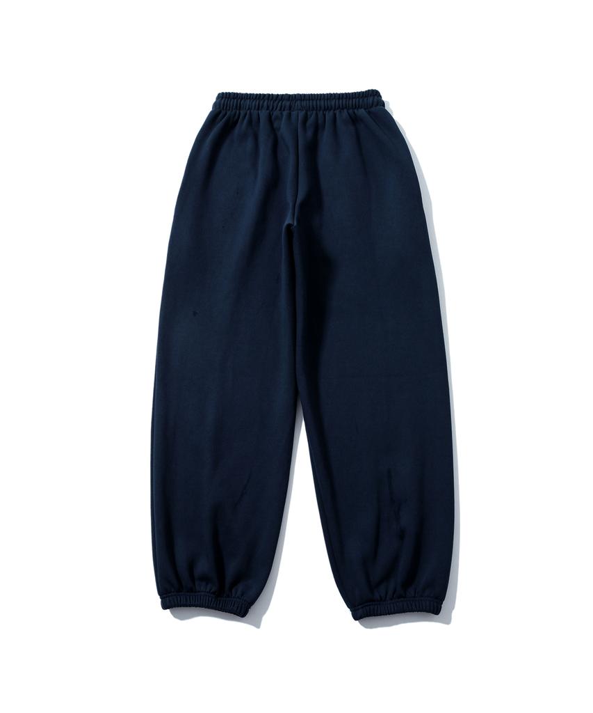 Sseochi410 Curve Logo Jogger Pants Navy