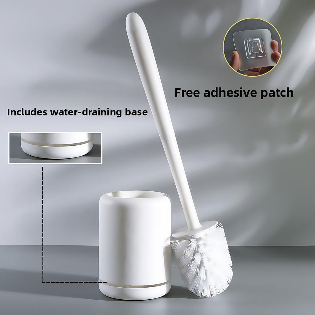 Creative Punch-free Household Toilet Brush Set With Long Handle Toilet Brush With Base Cleaning Brush Bathroom Accessories