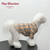Großhund Gelbes Karomuster Leichtes Hemd für Sommer und Herbst - Geeignet für Samojede, Golden Retriever, Teddy und Bichon.