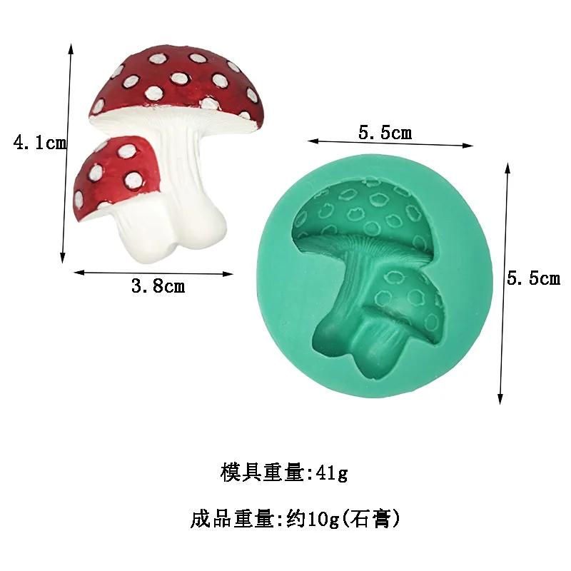 Mini Fruit Vegetable Fondant Silicone Mold Grape Radish Mushroom Pumpkin Chocolate Mould Cake Decorating Tool Polymer Clay Mold