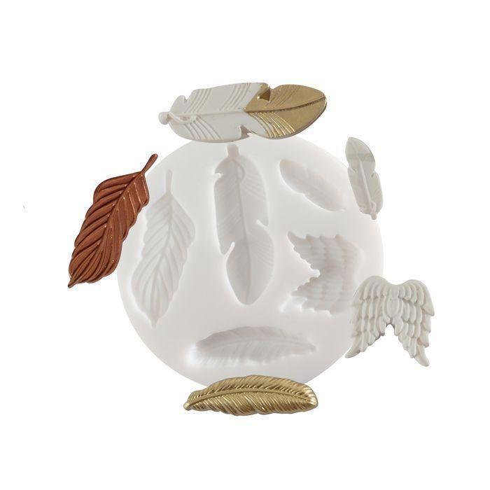 Silicone Mold - THE PARTY GIANT - Mini - Feather Theme - Flexible - Easy Release