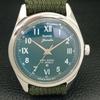 VINTAGE HMT JANATA HAND-WINDING INDIAN MENS GREEN COLOR DIAL WATCH a700083-5 R201-a700083