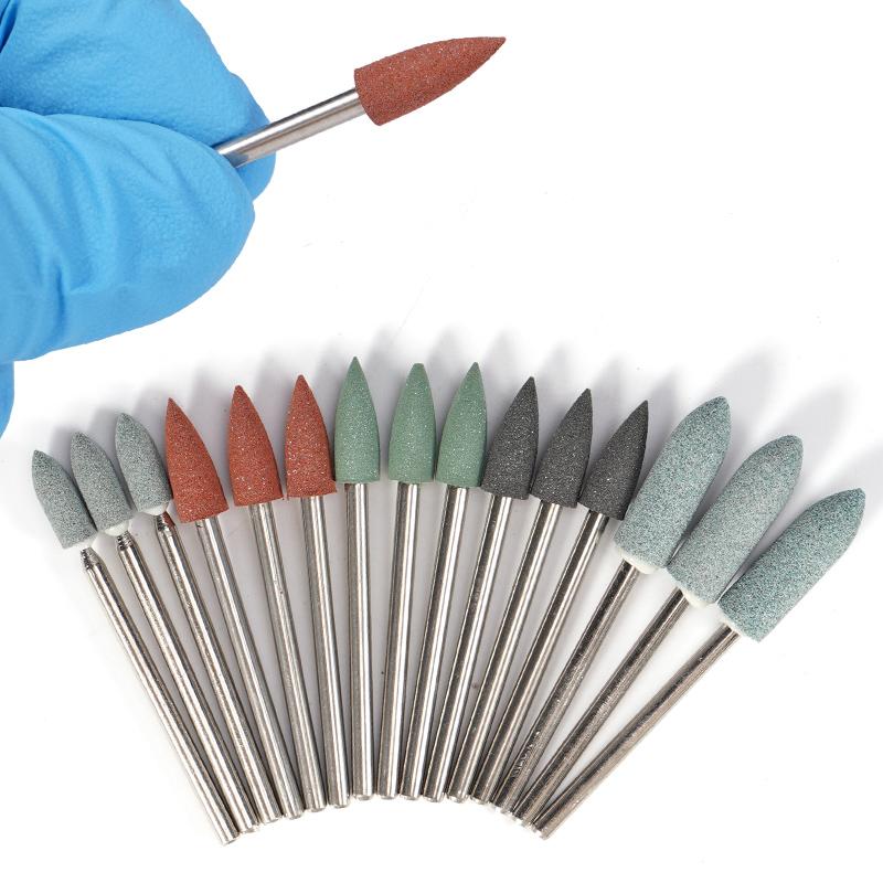 38Pcs/Set Dental Lab Polishing Hp Kit Ceramic Porcelain Grinding Dentist Tool Diamond Burs Brush Material Teeth Polishing Tools
