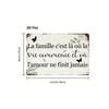 Metal Wall Art Poster Family Quote Green Leaves Living Room Decor