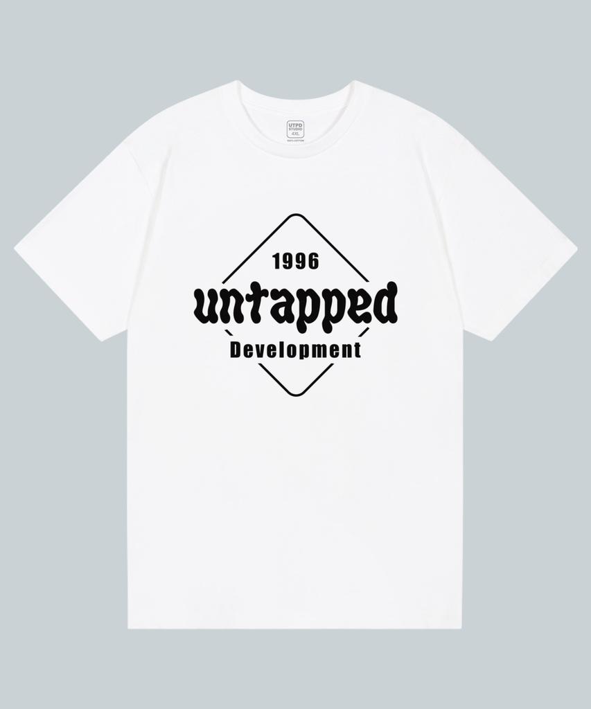 UNTAPPED STUDIO Square Signature Pure Cotton Big Oversized Short Sleeve T-Shirt 2 Colors