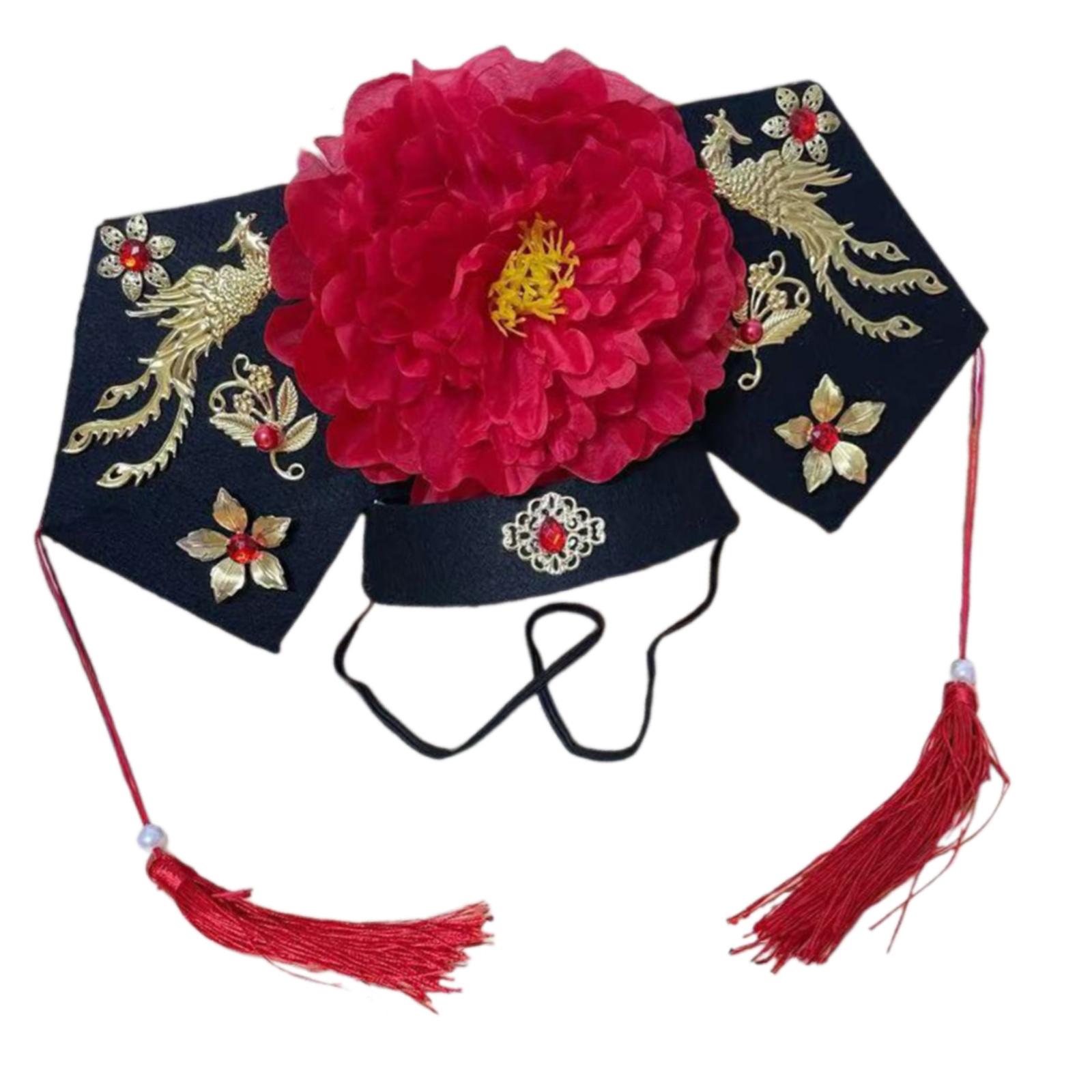 

Handmade Vintage Headwear Exquisites Retros Headpiece Stylish Antique Hairpiece for Vintage Fashion Enthusiasts красный