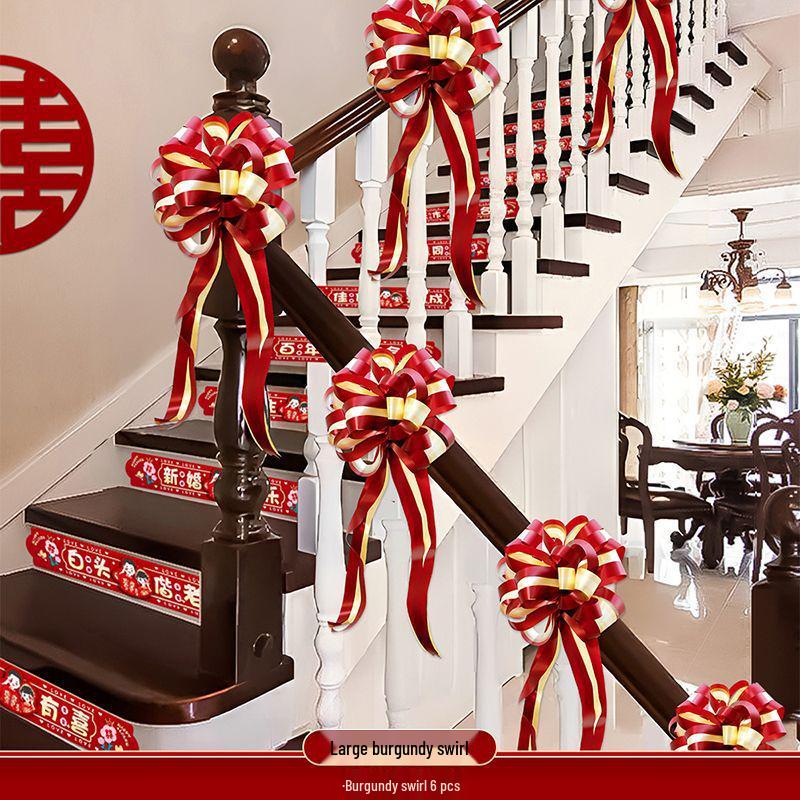 

Wedding Stair Railing Decoration & Balloon Package for Handrails & Escalators Fits 5.6m Staircase/Set [Complete Accessories]