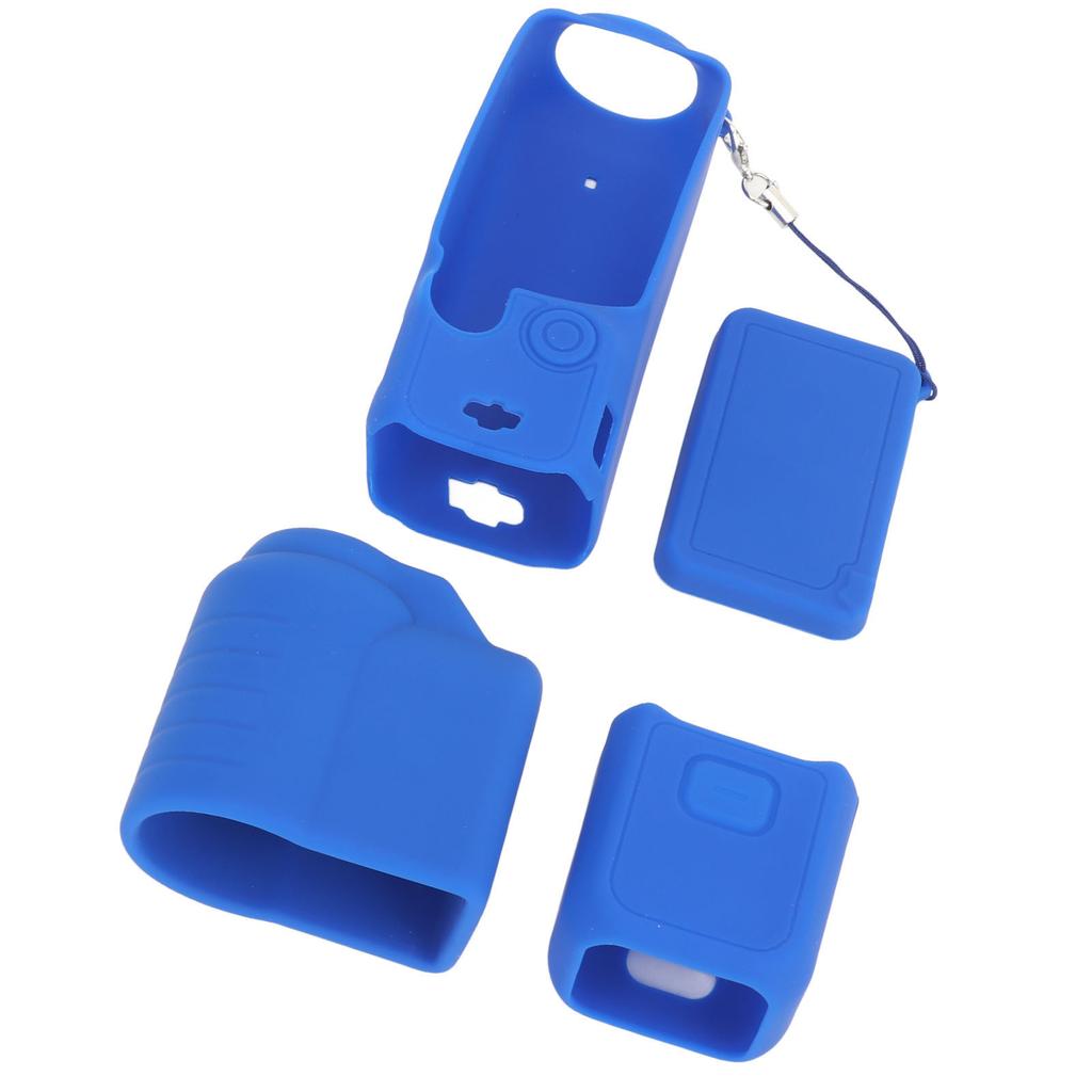 4 in 1 Protective Case Cover for 3 Silicone Screen Lens Protector Sleeve Action Camera Accessories Set with Lanyard