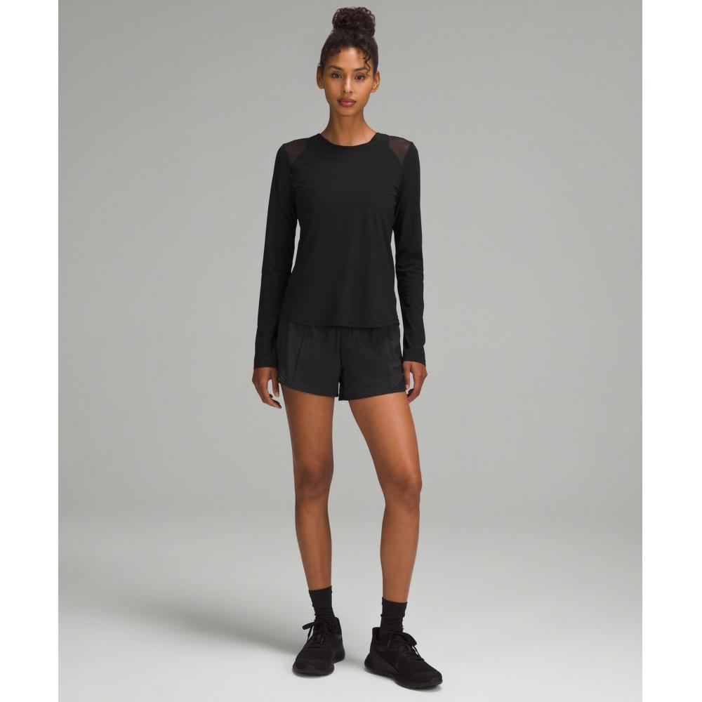 Lululemon Sculpt Long Sleeve Shirt  Pleated Black