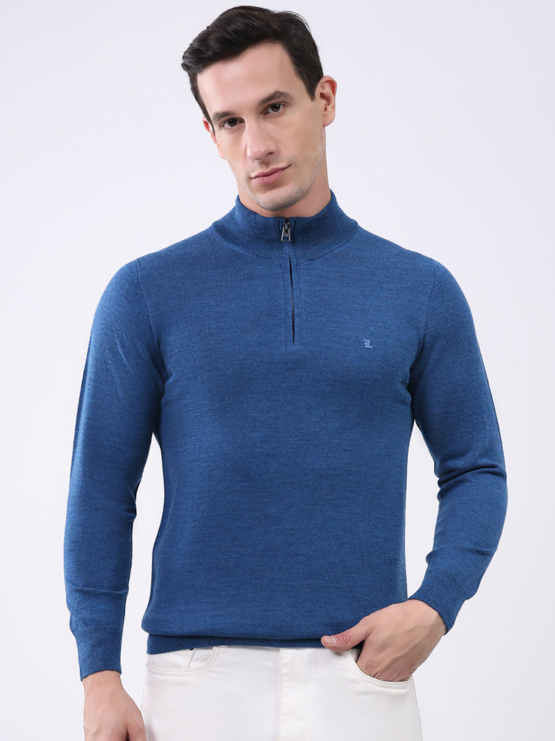 Monte Carlo Mens Regular Fit Solid Pullover L