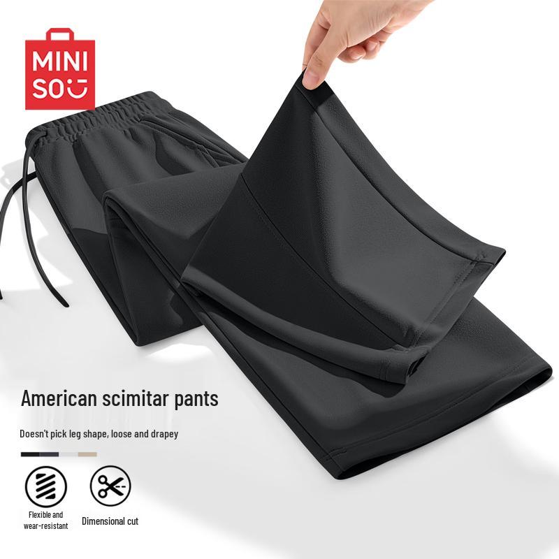 

MINISO Men s American Vibe Style Loose Straight-Leg Casual Pants 2XL