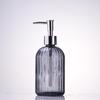 Nordic Large Capacity Vertical Stripe Glass Bottle for Hand Sanitizer, Shampoo, or Shower Gel