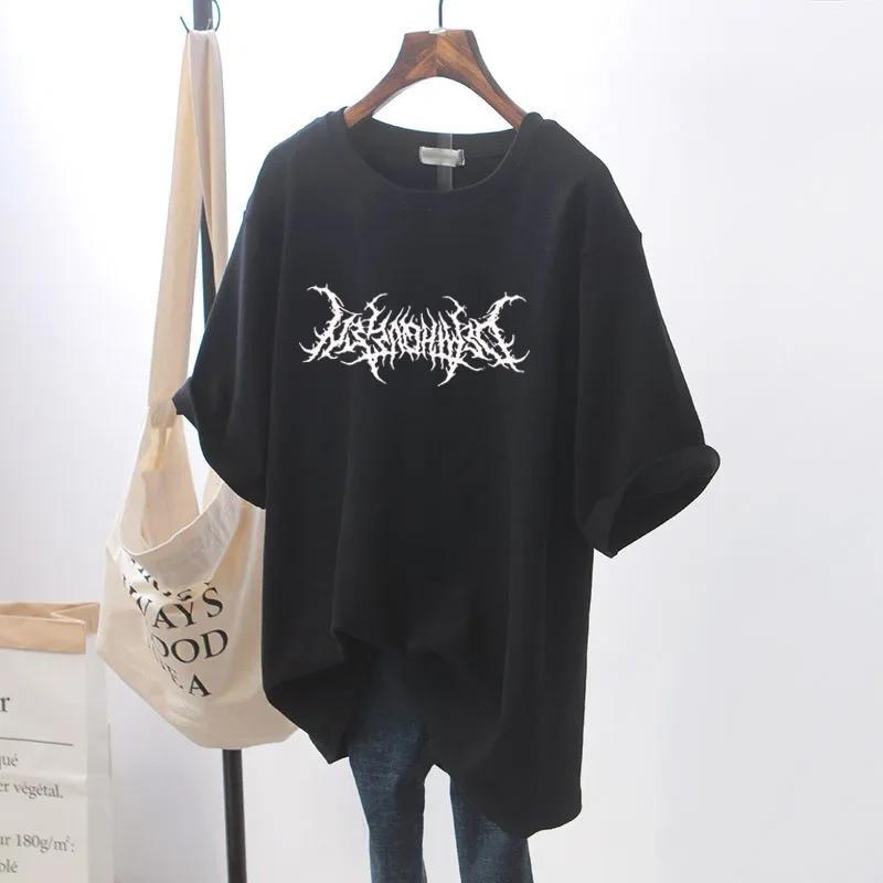 Unisex 2024 Summer New Smile Print Women's Short-sleeved Explosive Loose White T-shirt Top Women T Shirt