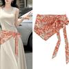 Ethnic Style Triangular Scarf Multicolor Belt Fashion Waist Seal  Women