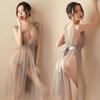 High End Ny stil Sexy Temptation Nettgarn Nattkjole Blonder Transparent Kjole