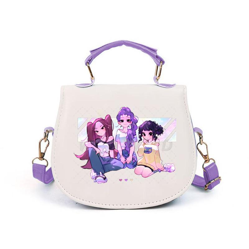 Girls Kpop Hunters Derpy Rumi Zoey Mira Printed Student Kids Casual Shoulder Crossbody Bags