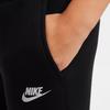 Nike Calças de Jogging Refletivas Tech Fleece para Crianças Preto/Prateado Roupa de Rua Infantil FZ5434-010