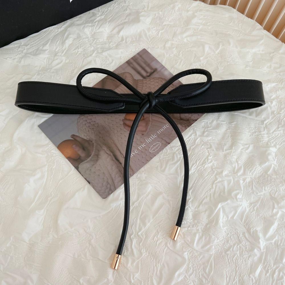 Wide Leather Thin Belt Waist Chain Knotted Waist Belt Fashion Waist Band  Women
