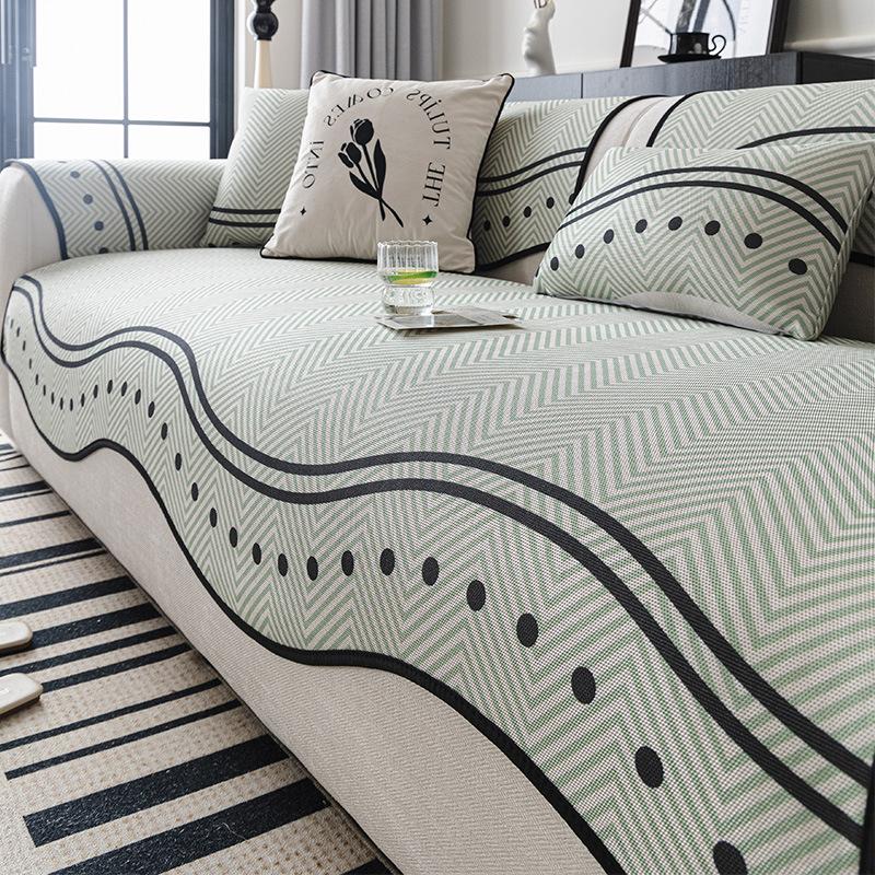

Ice Silk Sofa Cushion Summer New Mat Seat Cushion Non-Slip Leather Sofa Cover Seat Cushion Cold Cover Cloth Towel 70*70cm
