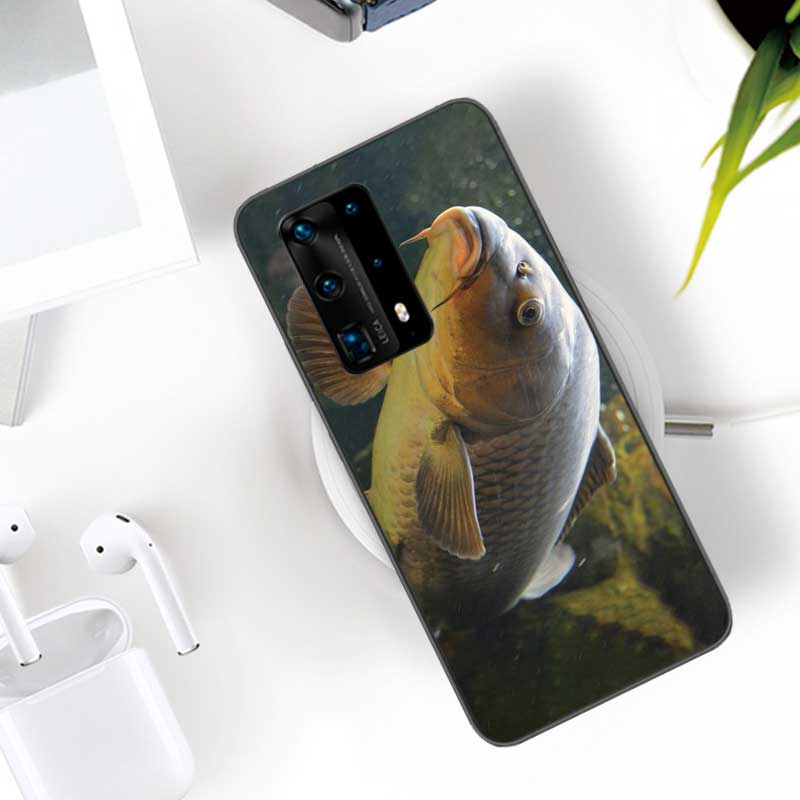 

Мягкий прозрачный чехол для телефона с ловлей карпа и рыбы для Huawei P30 Lite P10 P20 P40 P50 Pro Mate 40 Pro 30 20 10 Lite, силиконовый чехол Huawei Mate 40 Pro