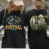 Personalisiertes Name und Nummer Green Bay Football Comfort Color Shirt, Football-Mama-Geschenk, Spielerbekleidung